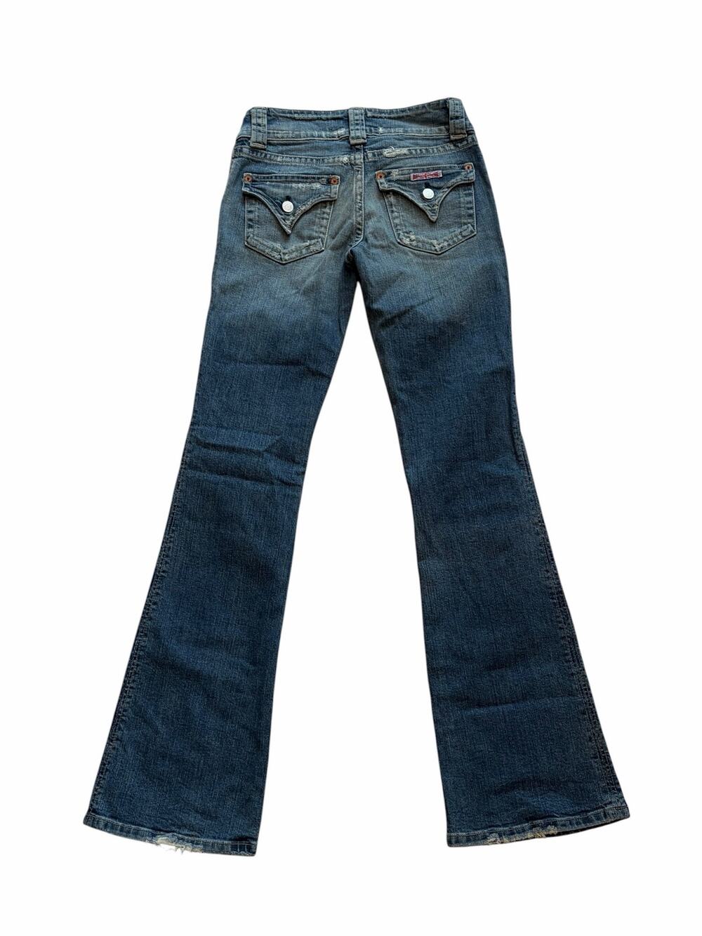 NWT Hudson Jeans Y2K Flap Pocket Low Rise Bootcut Distress Stretch 27 X 32